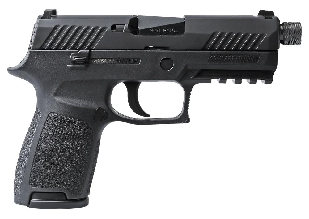 Sig P320 Pistol 320C9BSSTB, 9mm, 3.9", Black Polymer Grips, Black Finish, 15 Rds