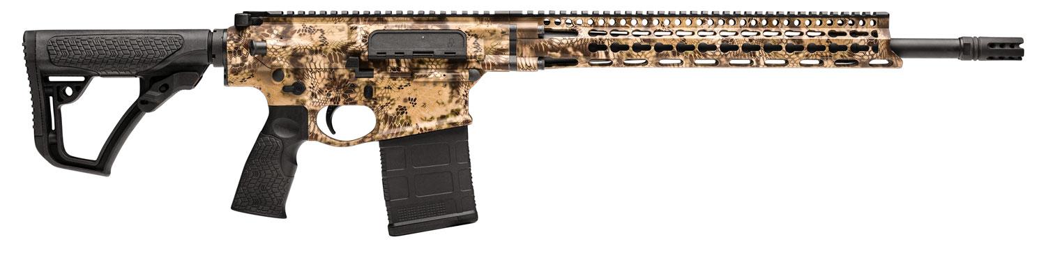 Daniel Defense DD5 Ambush Semi-Auto Rifle 0215407237047, 308 Winchester, 18", 6-Position Black Stock, Kryptec Highlander Finish, 20 Rds