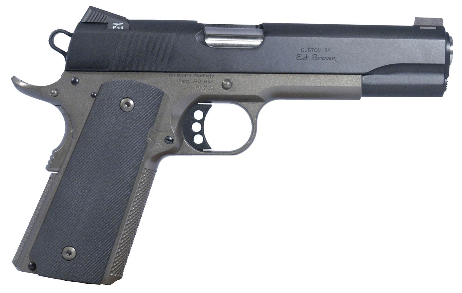 Ed Brown Special Forces Single Action Pistol SF3SSBZ, 45 ACP, 5", Black G10 Grips, Bronze Finish, 7 Rds