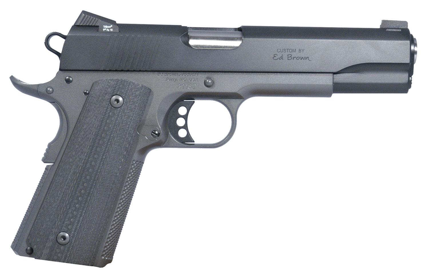 Ed Brown Special Forces Single Action Pistol SF3SSSG, 45 ACP, 5", Black G10 Grips, Black Gen4 Finish, 7 Rds