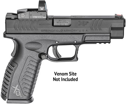 Springfield XDM Optics Service Pistol XDM9459BHCOSP, 9mm, 4 1/2 in, Polymer Grip, Black/Melonite Finish, 19 Rd