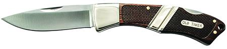 Smith & Wesson OldTimer Mountain Beaver Sr Drop Point Folding Knife w/Plain Edge & Rosewood/Ebony Wood Handle (29OT)