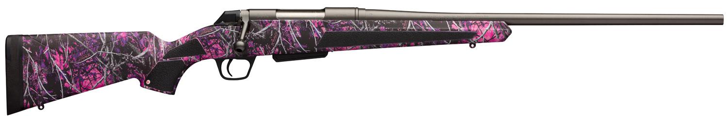 Winchester XPR Compact Bolt Action Rifle 535712218, 7mm-08 Remington, 20", Muddy Girl Synthetic Stock, Blued Finish, 3 Rds