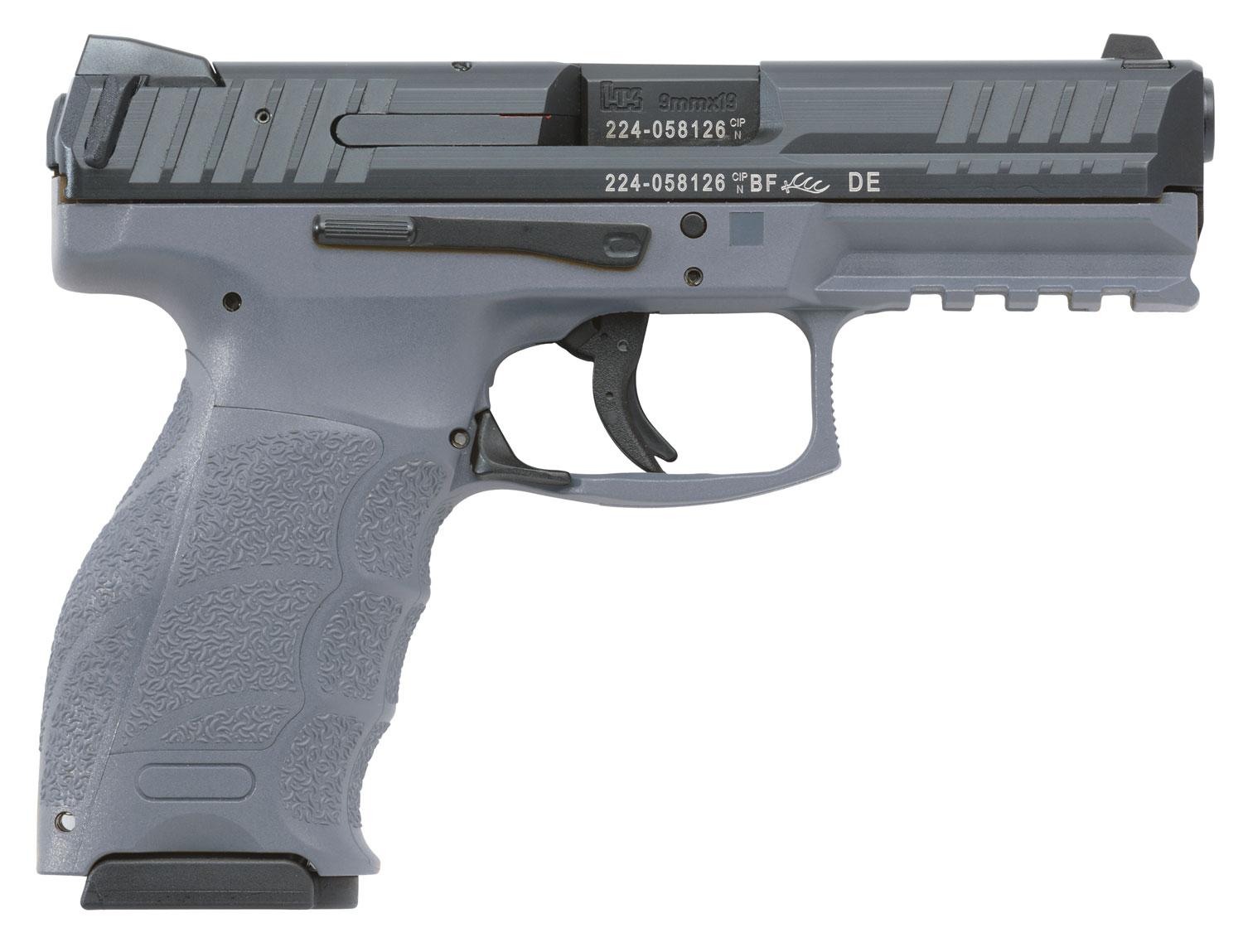 Heckler & Koch Vp9 Striker Fired Pistol 700009GYLELA, 9mm, 4.09", Gray Interchangeable Backstrap Grips, Gray Finish, 10 Rds