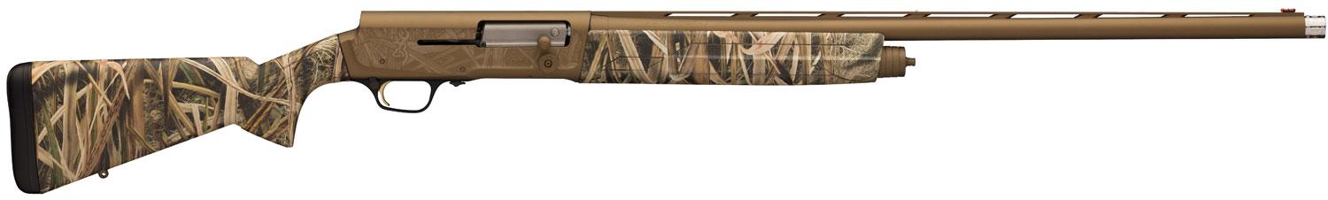Browning A5 Wicked Wing Semi-Auto Shotgun 0118412005, 12 Gauge, 26", 3.5" Chmbr, Mossy Oak Shadow Grass Blades Synthetic Stock, Aluminum Alloy Finish
