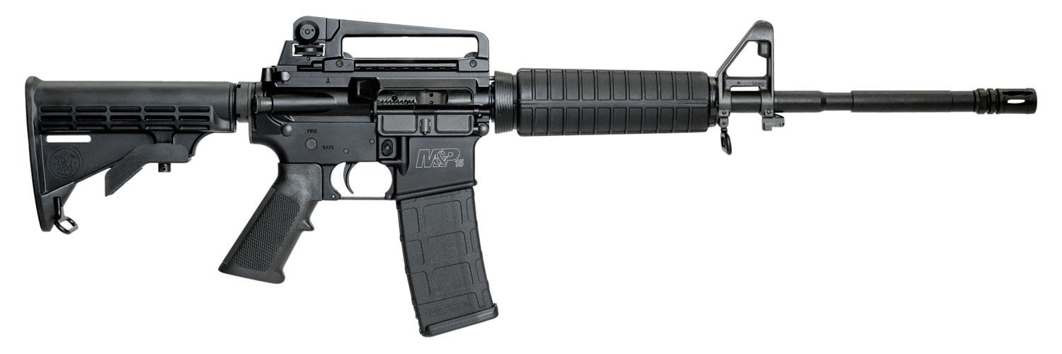 Smith & Wesson M&P15 Semi-Auto Rifle 11511, 223 Remington/5.56 NATO, 16", 6-Position Black Stock, Black Finish, 30 Rds