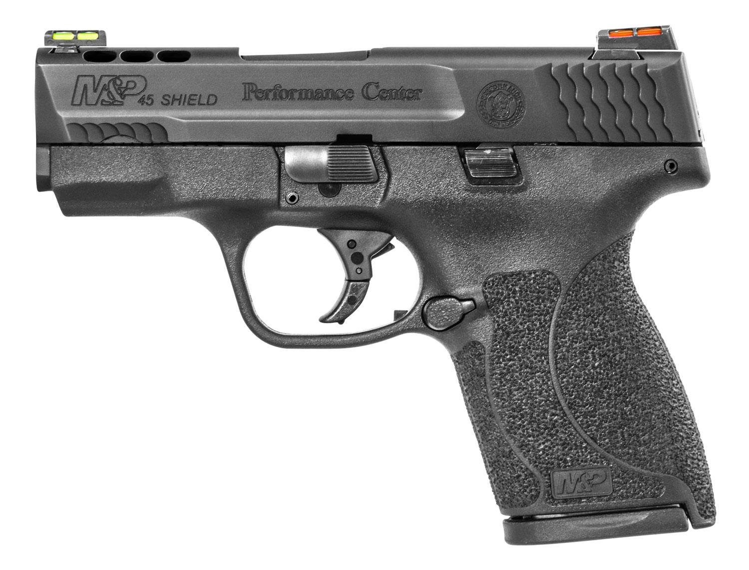 Smith & Wesson M&P Shield Performance Center Pistol 11629, 45 ACP, 3.3", Black Polymer Grips, Black Finish, 7 Rds