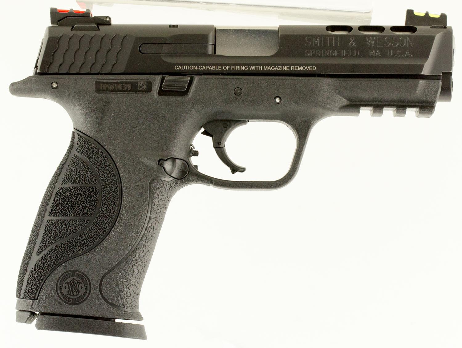 Smith & Wesson M&P 9 Pistol 10217, 9mm, 4.2", Black Interchangeable Backstrap Grips, Black Finish, 17 Rds