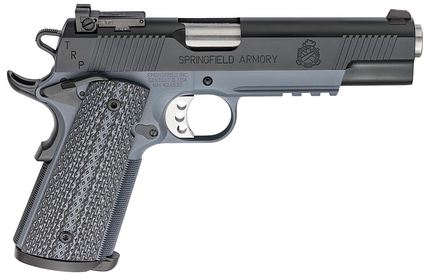 Springfield 1911 TRP Operator Pistol PC9105GL, 45 ACP, 5", Gray G10 Grips, Gray Armory Kote Finish, 7 Rds