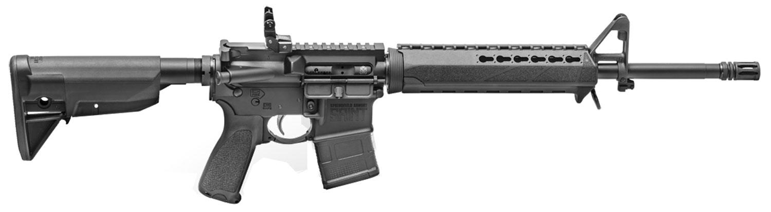 Springfield Saint Semi-Auto Rifle ST916556BLC, 5.56MM NATO, 16", 6-Position Stock, Black  Finish, 10 Rds