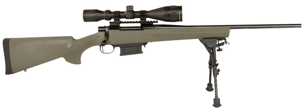 Howa Gameking Rifle Package HGK36107BP, 223 Remington, 20", Green Hogue Overmolded Stock, Blued Finish, 10 Rds