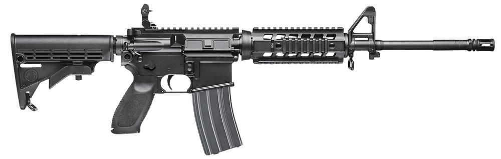 Sig M400 Classic Semi-Auto Rifle RM40016BC10S, 223 Remington/5.56 NATO, 16", Fixed Black Stock, Black Finish, 10 Rds