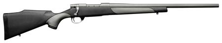 Weatherby Vanguard Weatherguard H-Bar Rifle VTT222RR2O, 22-250 Remington, 22", Black/Gray Syn Stock, Gray Cerakote Finish, 5 Rds