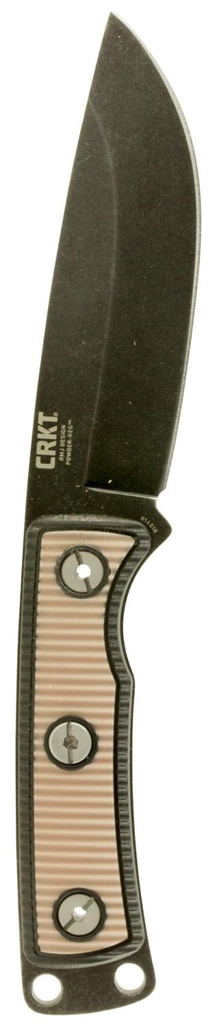 Columbia River Powder-Keg Pro-Point Survival Knife w/Plain Edge & Rubber Handle (R1401K)