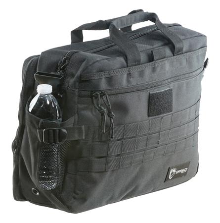 Drago Side Packs Tactical Laptop Briefcase, Black (15305BL)