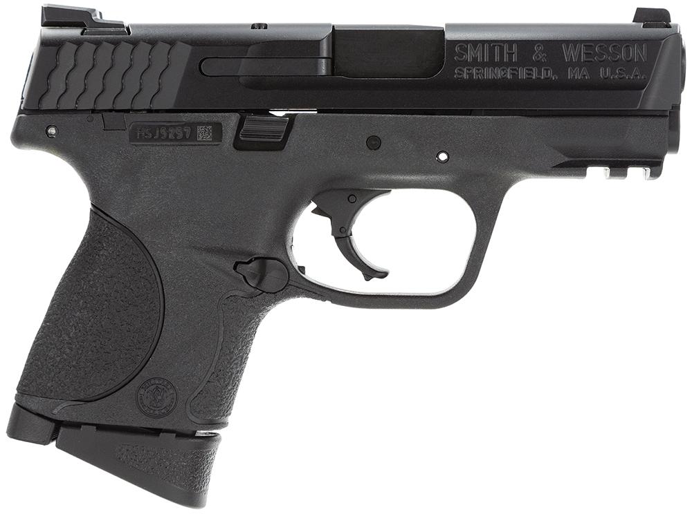 Smith and Wesson M&P 9 Compact Pistol 209204, 9mm, 3.5", Synthetic Grips, Black Finish, 12 Rds