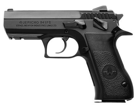 IWI Jericho Semi-Auto Pistol J941FS9, 9mm, 3.8", Black Synthetic Grips, Black Finish, 16 Rds
