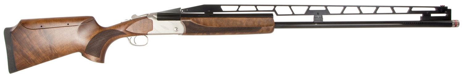 TriStar Trap Break Open Shotgun 35404, 12 Gauge, 34", 2.75" Chmbr, Walnut Adjustable Stock, Nickel Finish