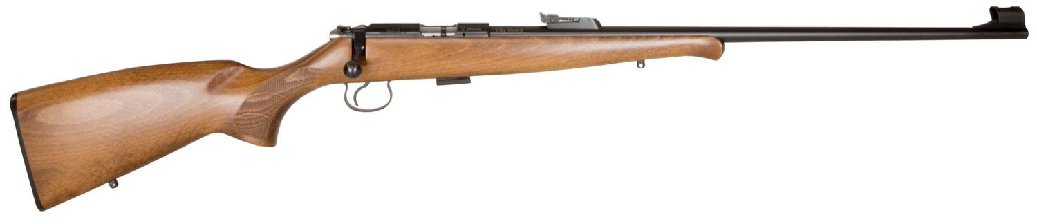 CZ 455 Trainer Combo Bolt Action Rifle 02129, 22 Long Rifle, 24.8", Beechwood Stock, Blued Finish, 5 Rds