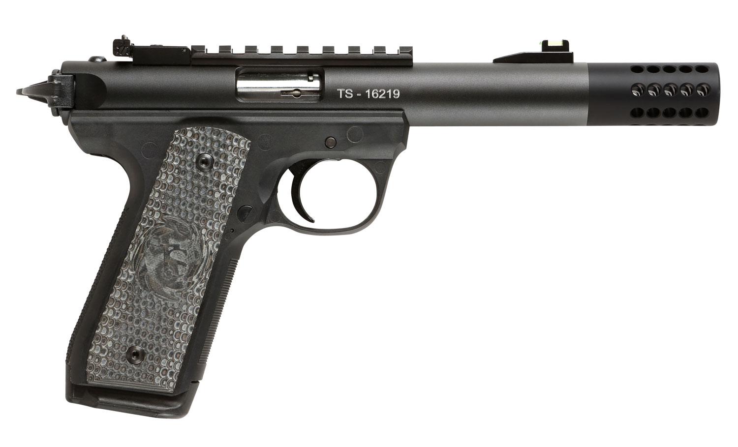 Tactical Solutions Complete Pistol TSP02RF, 22 LR, 4.5", Black/Gray G10 Grips, Black Finish, 10 Rds