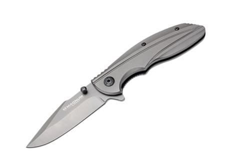 Boker Magnum Echo Charlie Clip Point Folding Knife w/Plain Edge & Aluminum Handle (01LG365)
