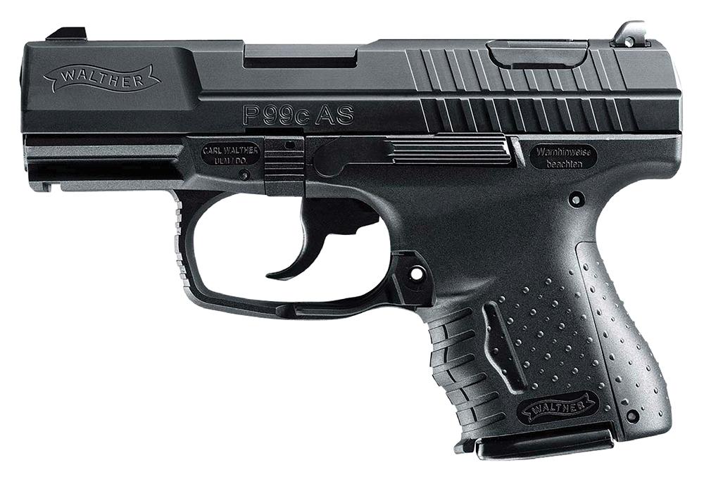 Walther P99 AS Pistol 2796376, 9mm, 3.5", Black Polymer Grips, Black Finish, 10 Rds