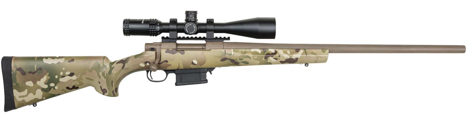 Howa MultiCam Heavy Barrel Bolt Action Rifle HGT93147MCC, 308 Winchester, 24", MultiCam Synthetic Stock, Flat Dark Earth Finish, 5 Rd