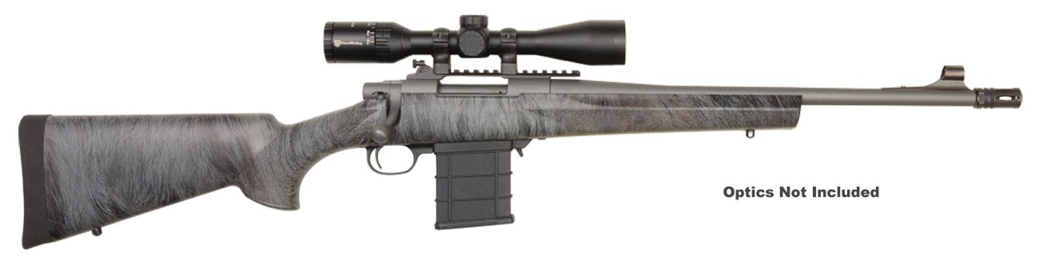Howa Scout Feral Hog Bolt Action Rifle HSC63102, 308 Winchester, 18.5", Thunder Mountain Feral Stock, Gray Finish, 5 Rd