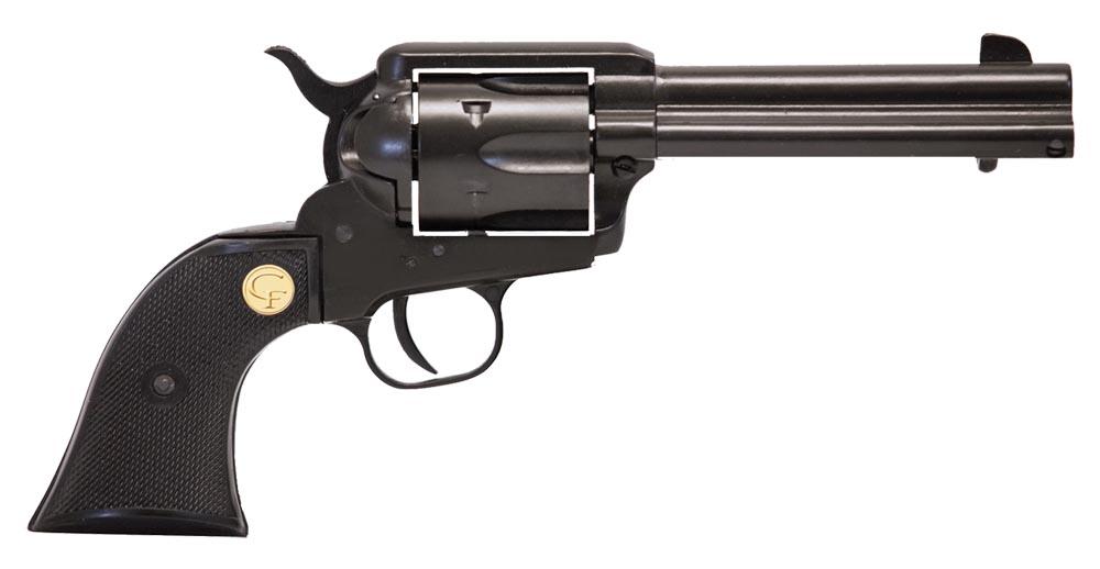 Chiappa 1873 Revolver CF340160D, 22 Long Rifle, 5.5", Black Synthetic Grips, Black Finish, 10 Rds