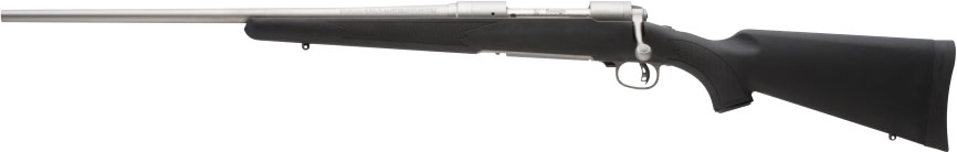 Savage 116FLCSS Left Hand Rifle 22201, 270 Winchester, 22", Accustock Black Stock, Stainless Steel Finish, 4 Rds