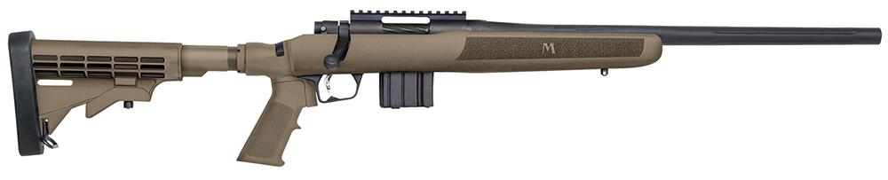 Mossberg MVP Flex Rifle 27760, 223 Remington/5.56 NATO, 18.5", 6-Position FLEX Tan Stock, Blued Finish, 10 Rds