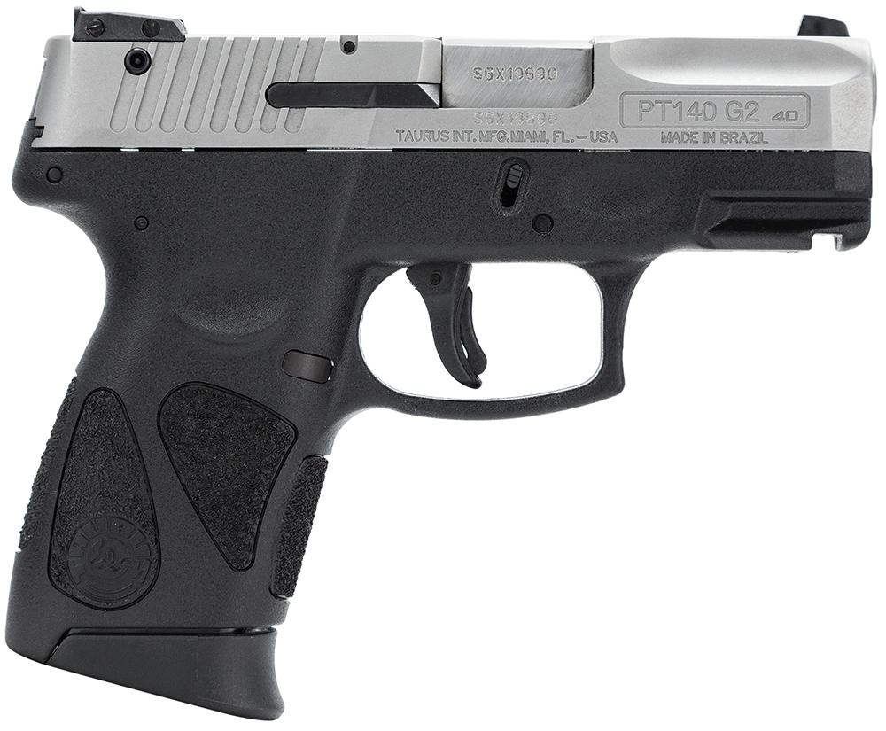 Taurus PT-140 Millennium G2 Semi-Auto Pistol 1140039G2, 40 S&W, 3.2", Black Polymer Grips, Black Finish, 11 Rds