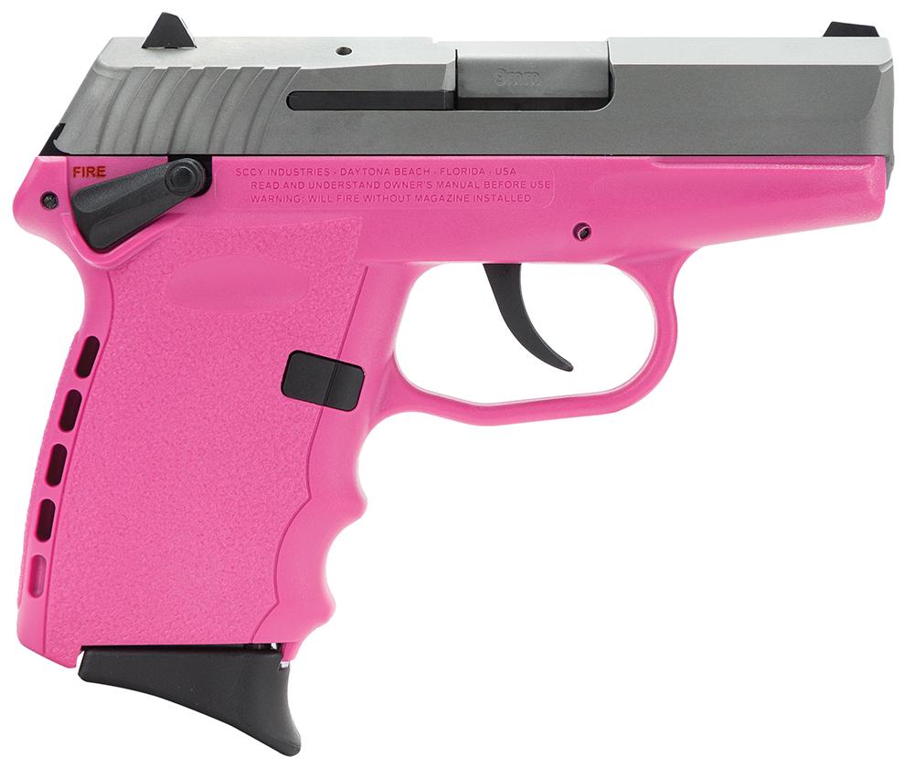 SCCY Industries CPX-1 Pistol CPX1TTPK, 9mm, 3.1", Pink Polymer Grip/Frame, Pink Finish, 10 Rds