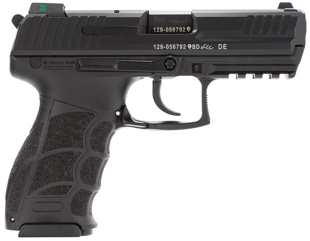 Heckler & Koch P30 V3 DA/SA Pistol 730903LEA5, 9mm, 3.9", Black Interchangeable Backstrap Grips, Black Finish, 15 Rds