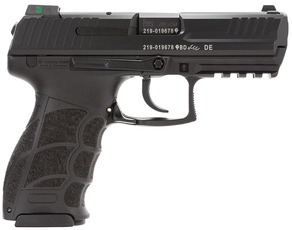 Heckler & Koch P30 V1 DAO Pistol 734001LEA5, 40 S&W, 3.9", Black Interchangeable Backstrap Grips, Black Finish, 13 Rds