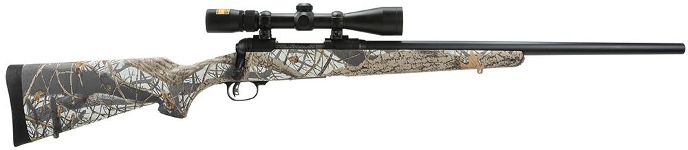 Savage 11 Trophy Predator Hunter Rifle w/Nikon Scope 22218, 22-250 Remington, 22.0", Wood Snow Camo Stock, Black Finish, 4 Rds
