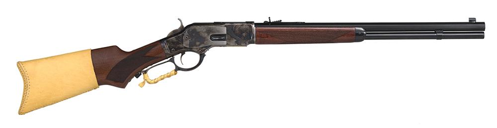 Taylors 2017 1873 Comanchero Lever Action Rifle 2017, 357 Mag, 20", Walnut Stock, Black Finish, 10 Rds