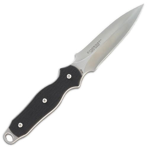 Columbia River MJ Lerch Synergist Spear Point Fixed Knife w/Plain Edge & G10 Black Handle (2070)