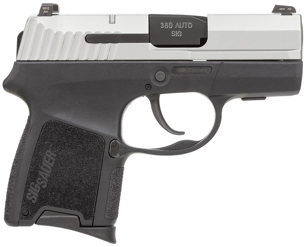 Sig P290RS Pistol 290RS380TSS, 380 ACP, 2.9", Black Interchangeable Backstrap Grips, Two-Tone Finish, 8 Rds