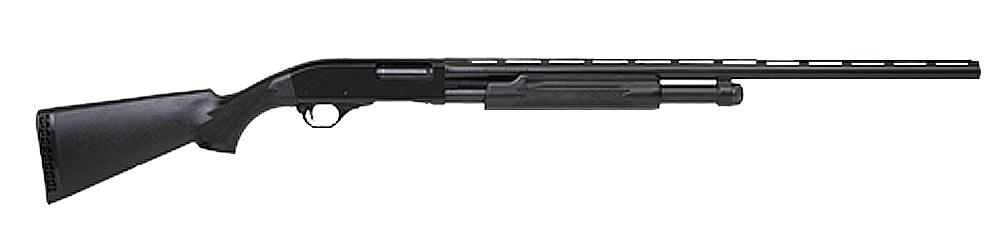 Interstate Hawk 981 Pump Shotgun PF28SB, 12 Gauge, 28", 3" Chmbr, Black Synthetic Stock, Black Finish