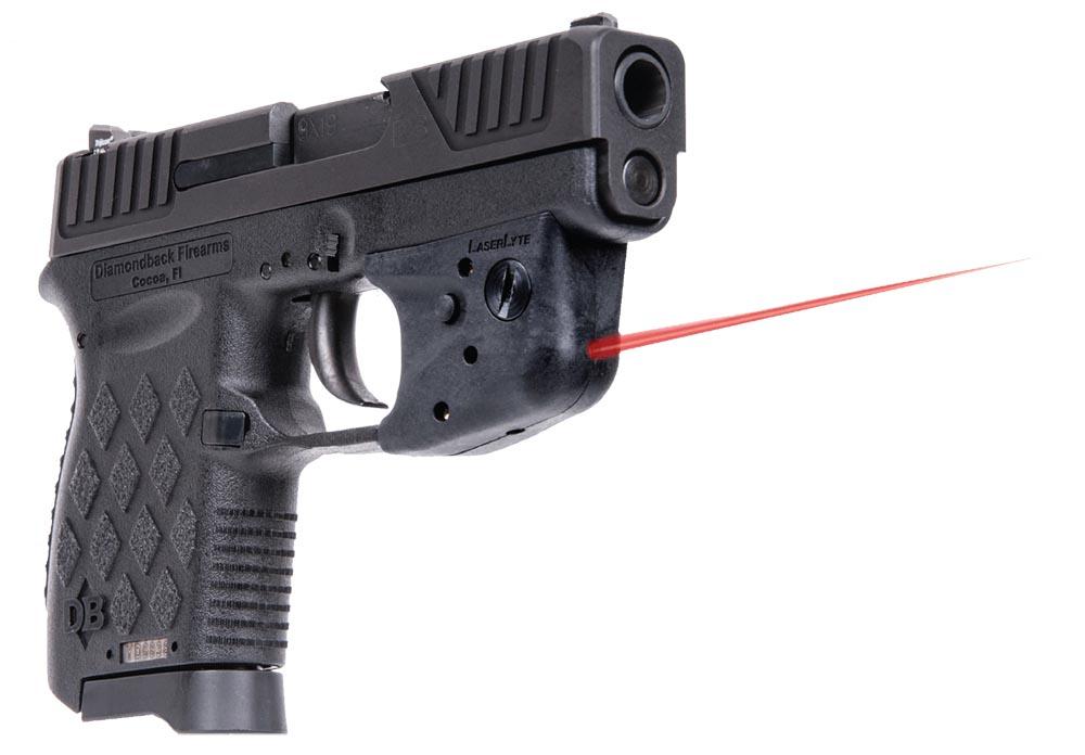 Diamondback DB9 w/LaserLyte Pistol DB9LL, 9mm, 3", Black Polymer Grip/Frame, Black Finish, 6 Rds
