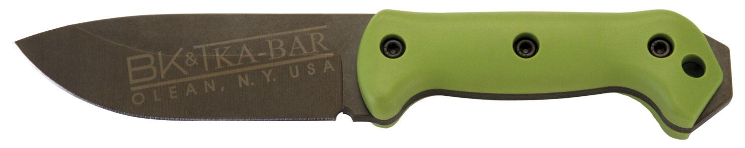 Ka-Bar Becker Clear Coat Drop Point Fixed Knife w/Plain Edge & Ultramid Handle (BK32)