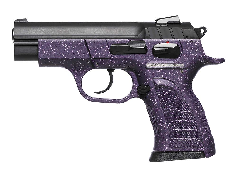 EAA Witness Pavona Pistol 999402, 9mm, 3.6", Purple Polymer Grip/Frame, Purple/Silver Accents Finish, 13 Rds
