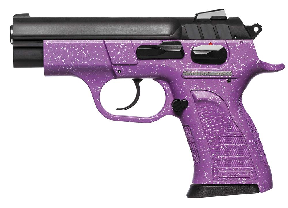 EAA Witness Pavona Pistol 999405, 9mm, 3.6", Pink Polymer Grip/Frame, Pink/Silver Accents Finish, 13 Rds