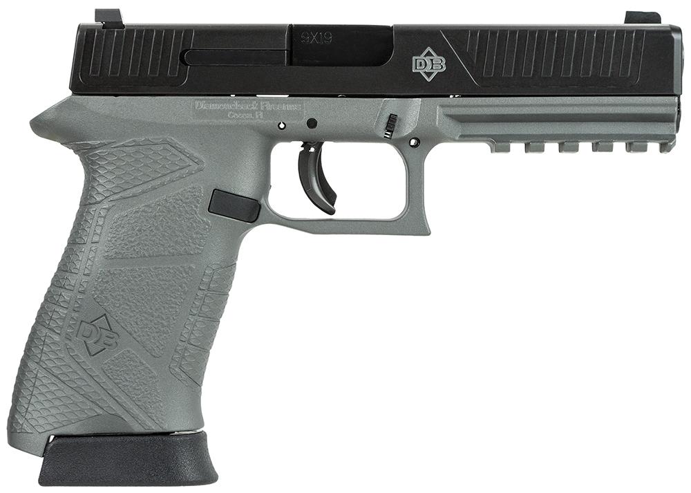 Diamondback DBFS9 Pistol DB9FSGG, 9mm, 4.75", Gray Polymer Grip/Frame, Gray Finish, 15 Rds