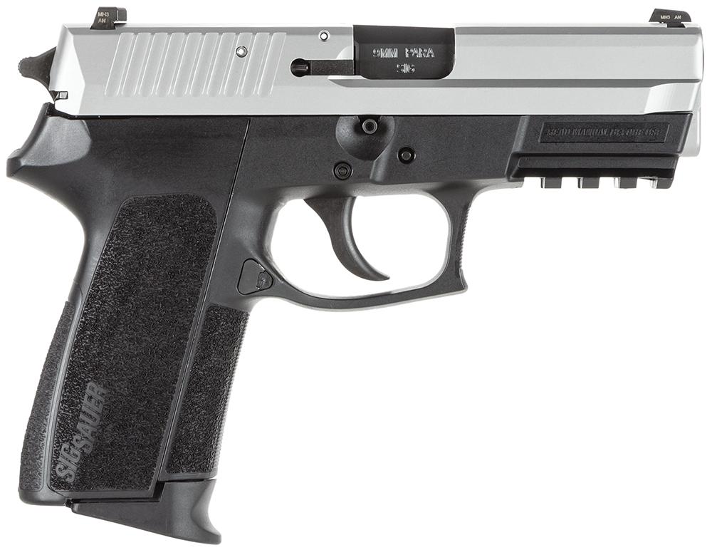 Sig SP2022 Pistol E20229TSS, 9mm, 3.9", Black Polymer Grips, Two-Tone Finish, 15 Rds