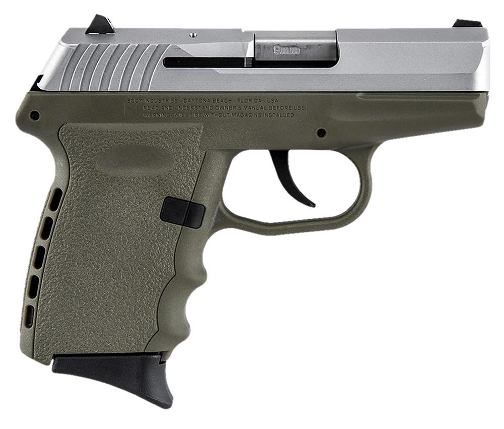 SCCY Industries CPX-2 Pistol CPX2TTDE, 9mm, 3.1", Flat Dark Earth Polymer Grip/Frame, Flat Dark Earth Finish, 10 Rds