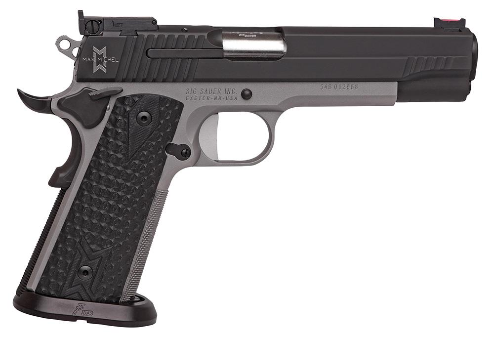 Sig 1911 Max Pistol 191140MAXM, 40 S&W, 5.0", Black Hogue Custom G10 Grips, Two-Tone Finish, 8 Rds