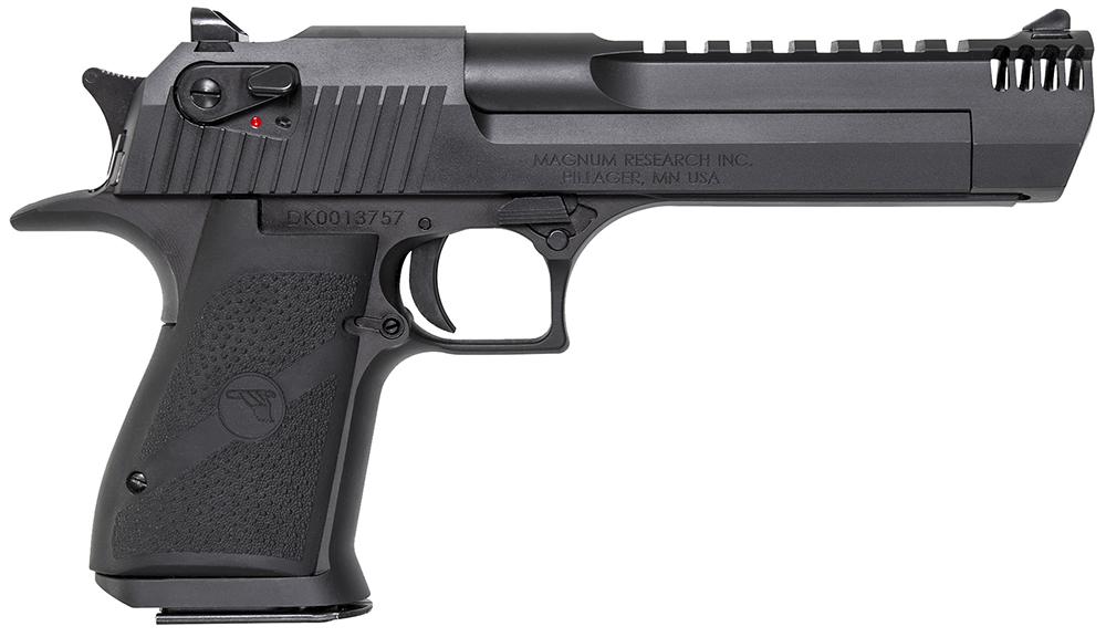 Magnum Research Desert Eagle Mark XIX Pistol DE357IMB, 357 Mag, 6", Black Synthetic Grips, Black Finish, 9 Rds