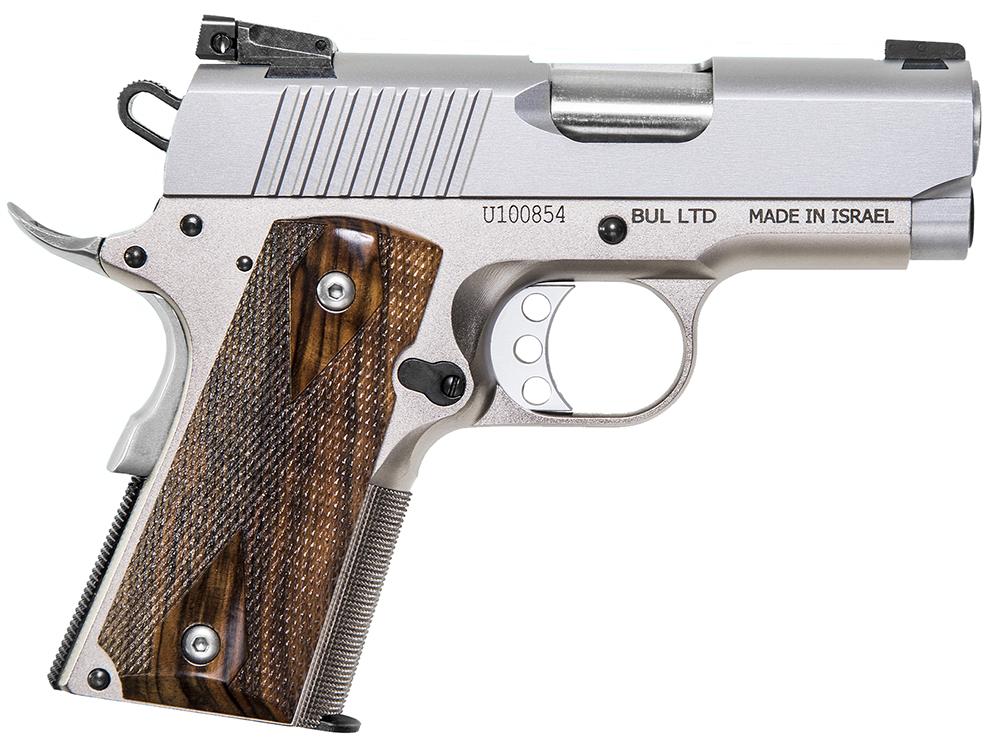 Magnum Research Desert Eagle 1911 Undercover Pistol DE1911USS, 45 ACP, 3", Wood Grips, Stainless Finish, 6 Rds